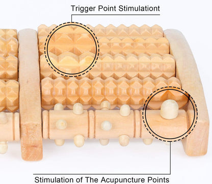 Wooden Foot Massage Roller