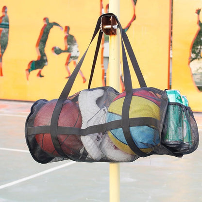 Pool Bag - Sports Bag - Gym Bag - Mesh Bag - Diving - Lightweight - Pool Bag - Foldable - Travel Bag - For Men and Women - Black