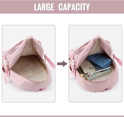 Waterproof backpack for girls - Pink