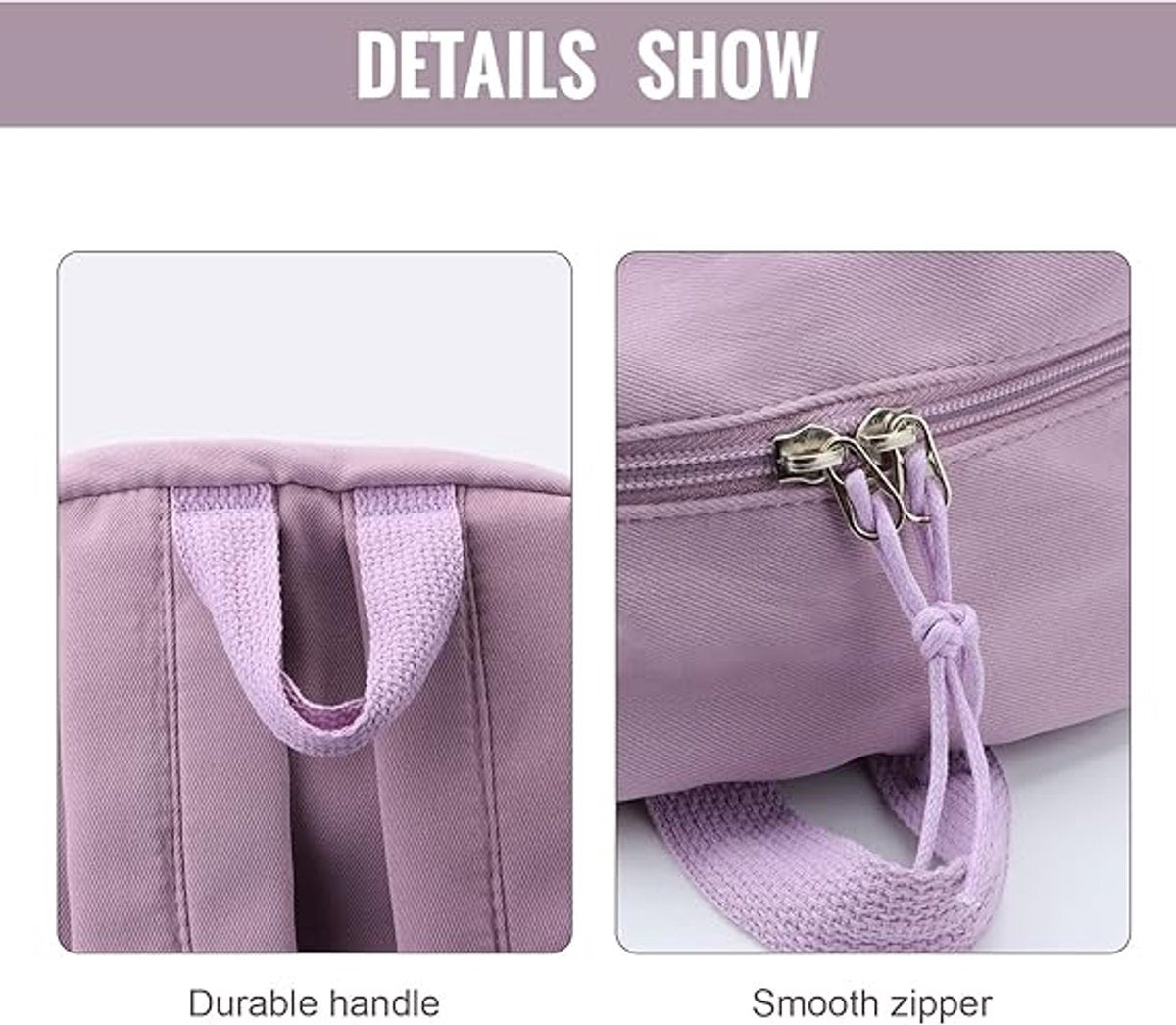Waterproof backpack for girls - Purple
