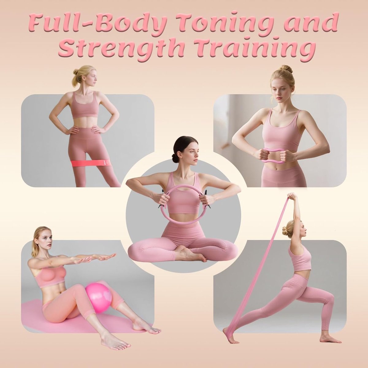 13-Piece Pilates Equipment Set for Women