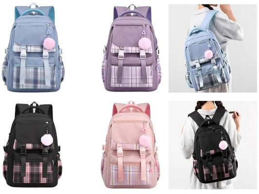 Girls School Student School Bag Outdoor with Laptop Comp