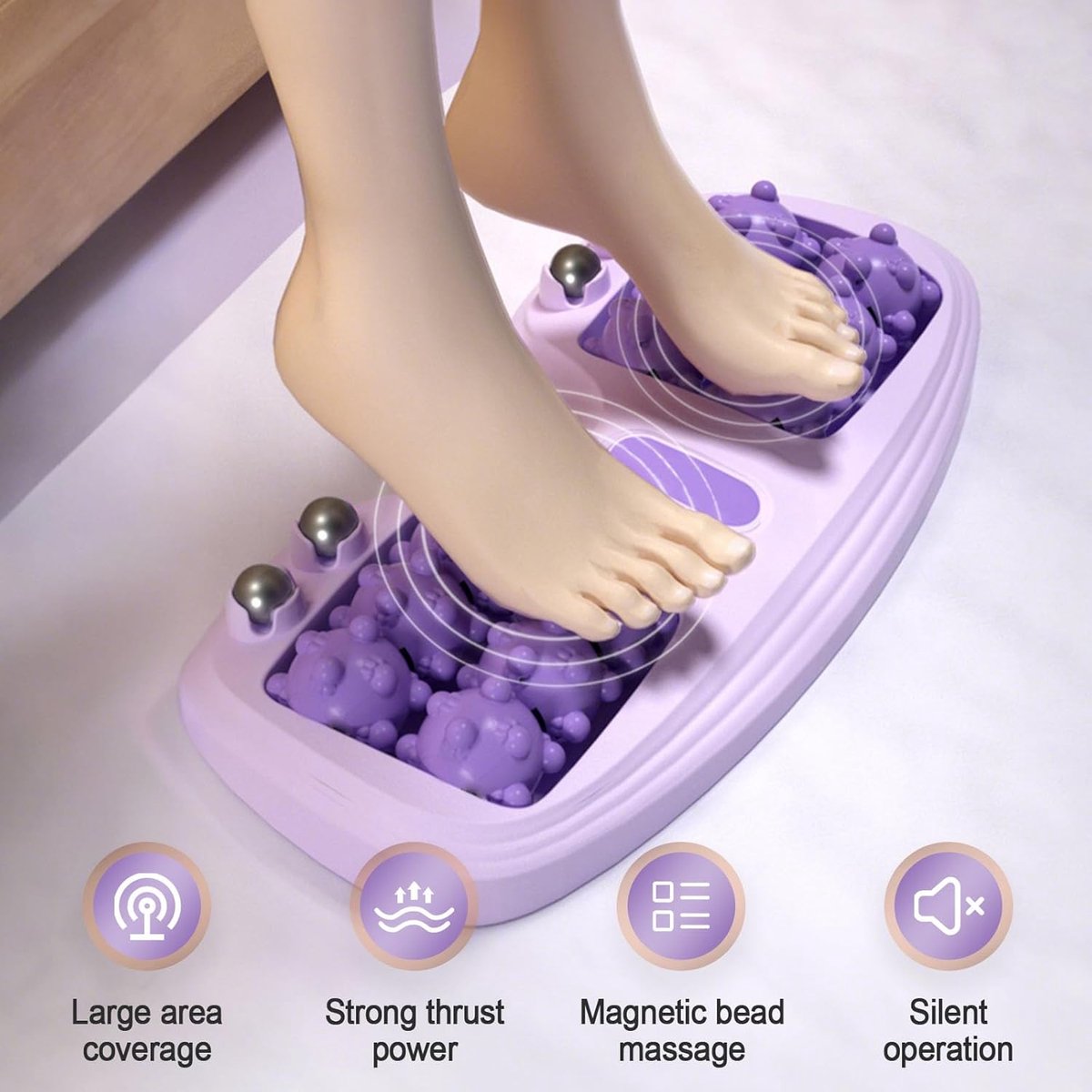 Portable Double Foot Massager Roller