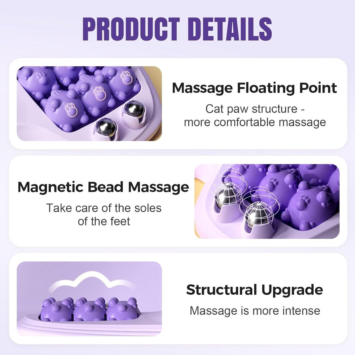 Portable Double Foot Massager Roller