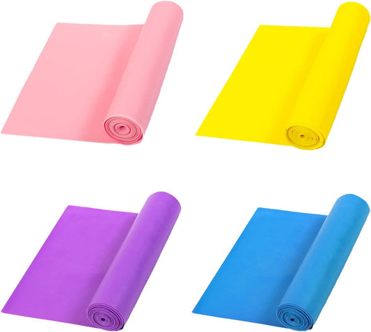 Fitness Resistance Bands for Yoga- 150*15 cm (4 pieces)