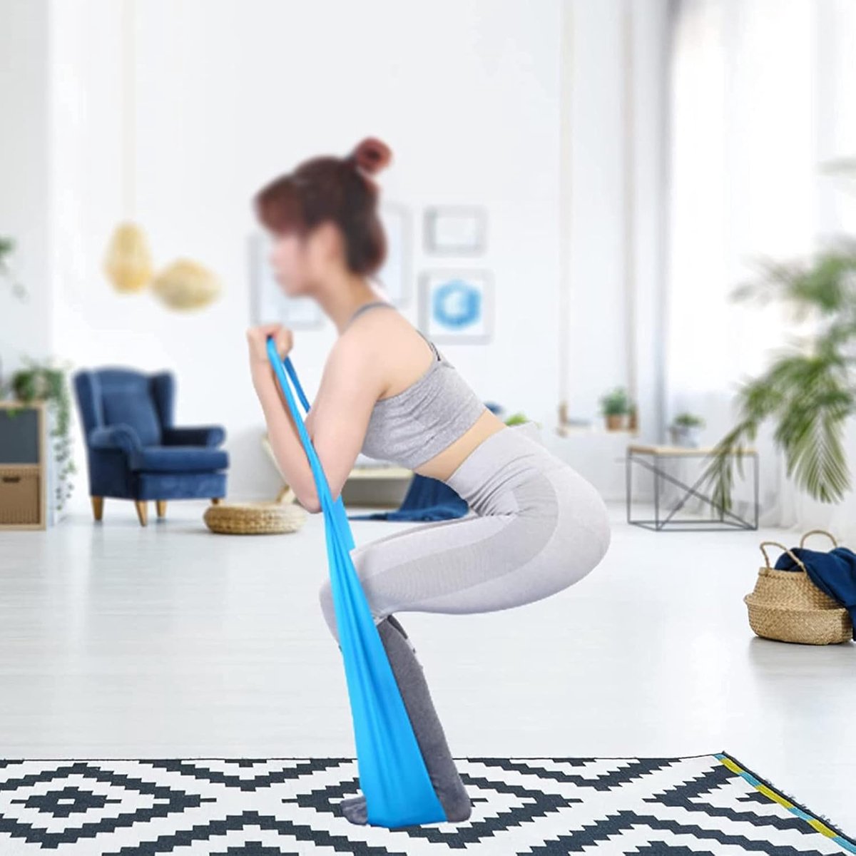 Fitness Resistance Bands for Yoga- 150*15 cm (4 pieces)
