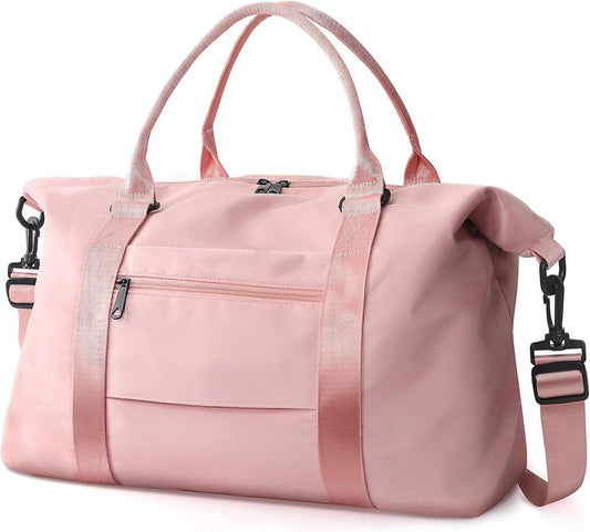 Travel bags - Waterproof weekend bags - Travel bag - Women's carry-on luggage - Travel bags - Yoga bag - Men's sports bags - Airplane carry-on luggage - Weekend bags - Travel bags with trolley lids - Sports bag - Travel Bag - Pink