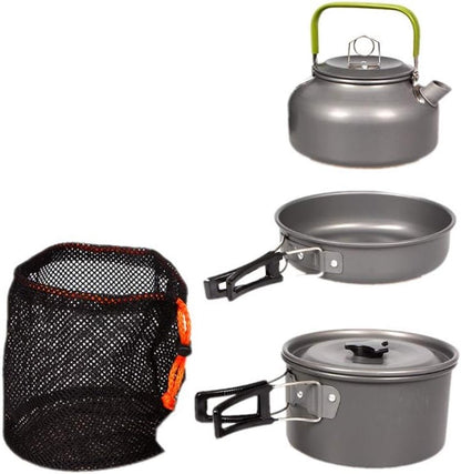 Aluminum Camping Cooking Set for Outdoor - 3 pieces
