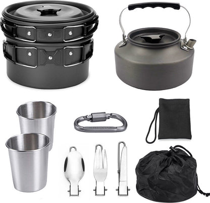 Cookware Pan Set Cookware for Camping - 9-piece