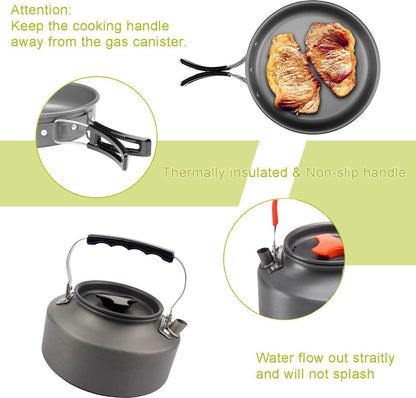 Cookware Pan Set Cookware for Camping - 9-piece