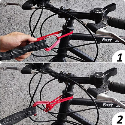 200kg Bicycle Tow Rope for Kids 1.7m to 3m with Black Storage Bag