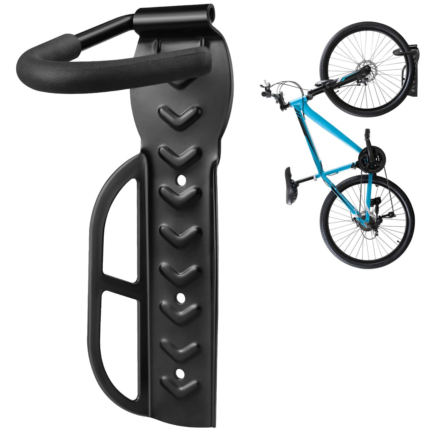 Garage Wall Mounted Bike Rack 2 Pack with Oral-B Holds 66 lbs