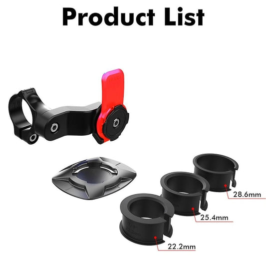 Quad Lock Out Front Bike Mount Twist Lock Mountain Bike Cradle