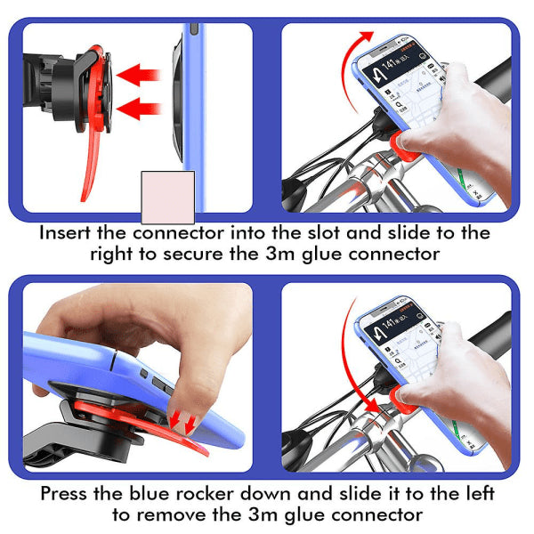 Quad Lock Out Front Bike Mount Twist Lock Mountain Bike Cradle