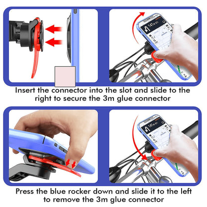 Quad Lock Out Front Bike Mount Twist Lock Mountain Bike Cradle