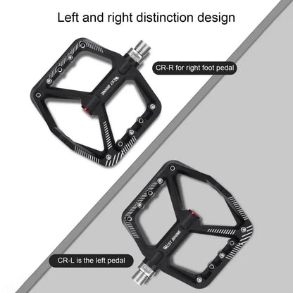 1 pair of wide pedals with non-slip surface and repair function, blue