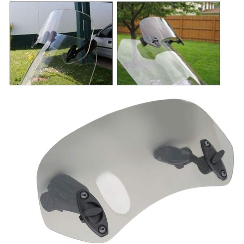 Motorcycle Windshield Adjustable Clip-On Windshield Wind