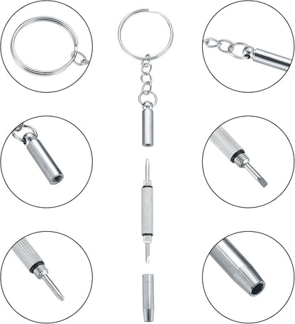 Eyeglasses Repair Kit, Sunglasses Repair Kit, Includes Glasses Screws and Screwdrivers, Glasses Nose Pads,Glasses Cloth, Tweezer, for Glasses, Sunglasses, Watch, Repair Kit - 500 Pcs