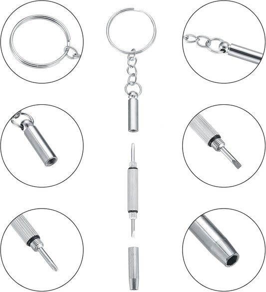 Eyeglasses Repair Kit, Sunglasses Repair Kit, Includes Glasses Screws and Screwdrivers, Glasses Nose Pads,Glasses Cloth, Tweezer, for Glasses, Sunglasses, Watch, Repair Kit - 500 Pcs