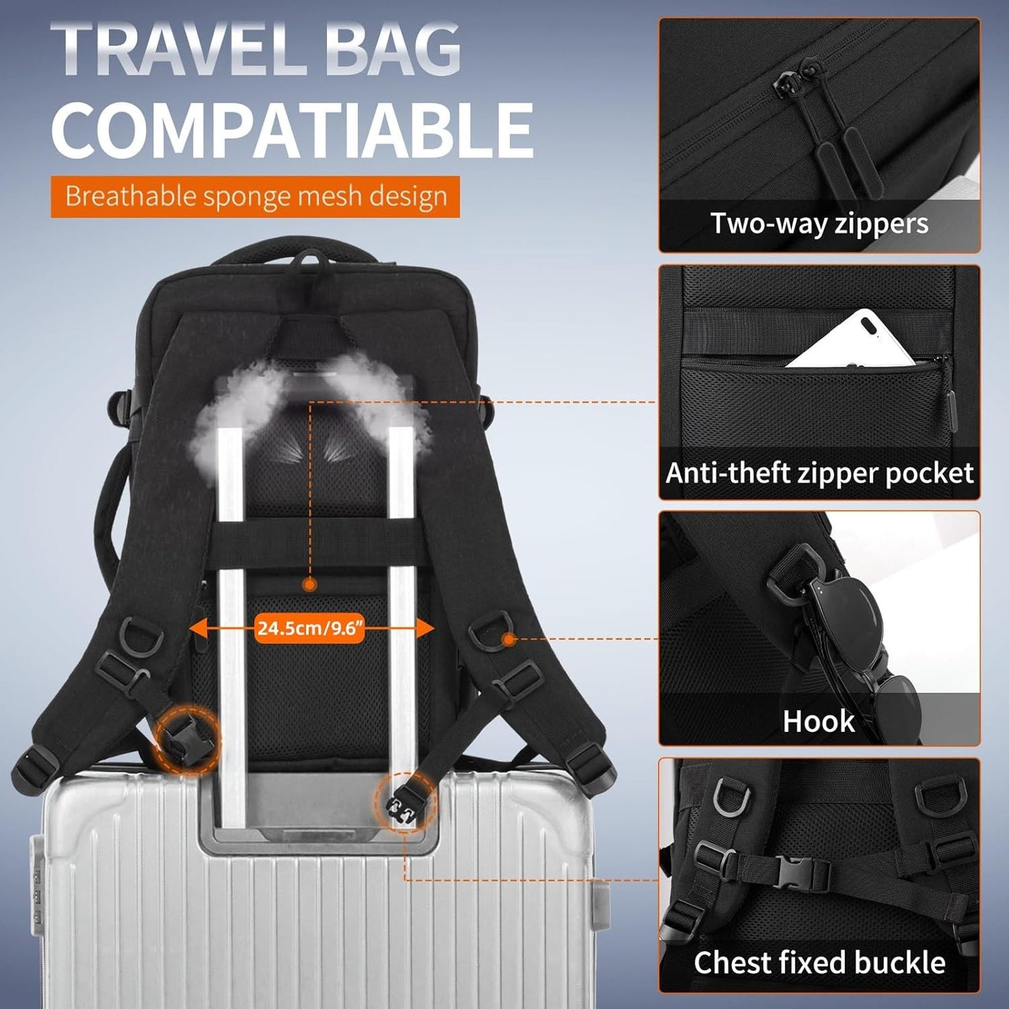 Cabin Bag Backpack 40x20x25 cm