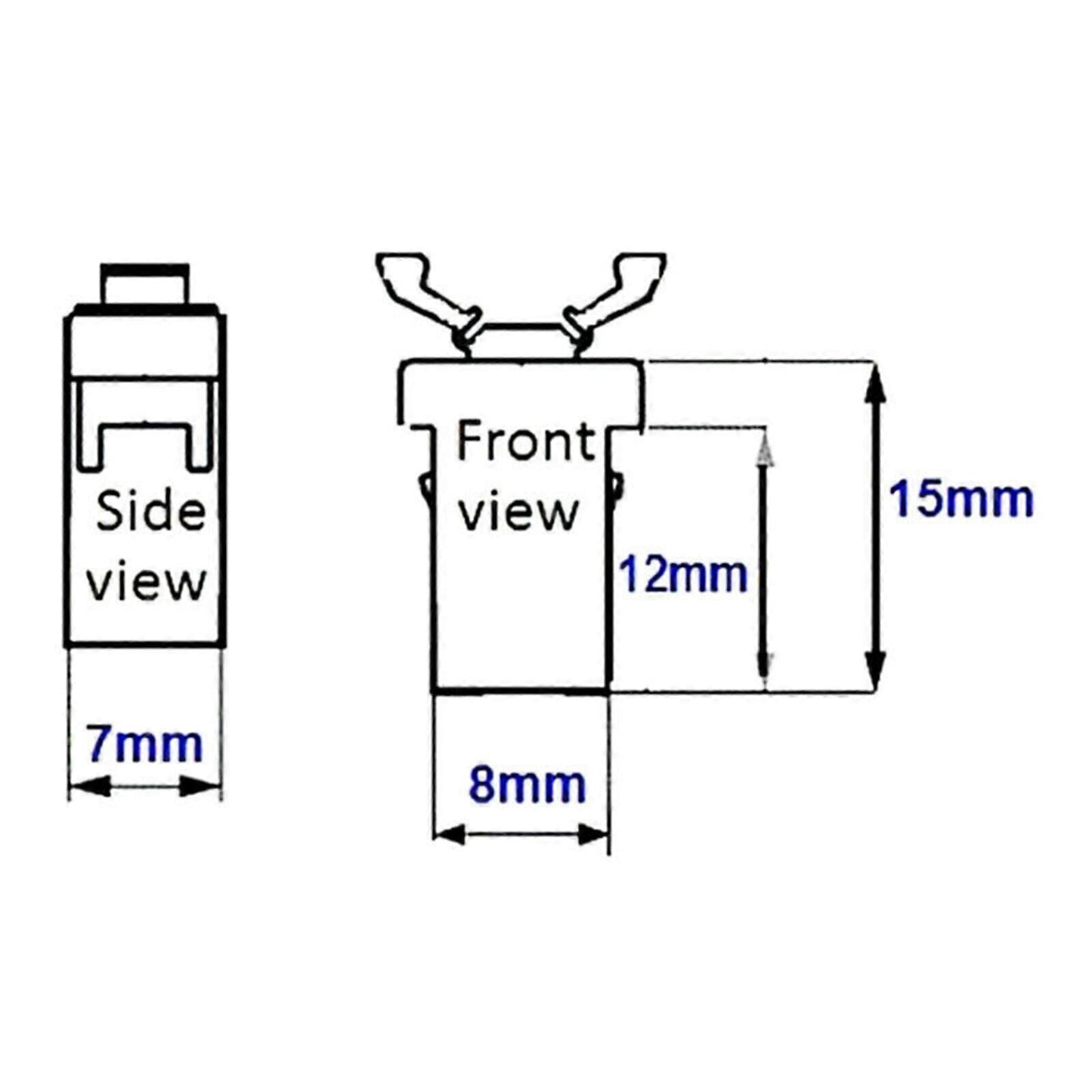 4pcs/set Replacement Car Sunglasses Holder Upper Console Latch for Most Trash Fk