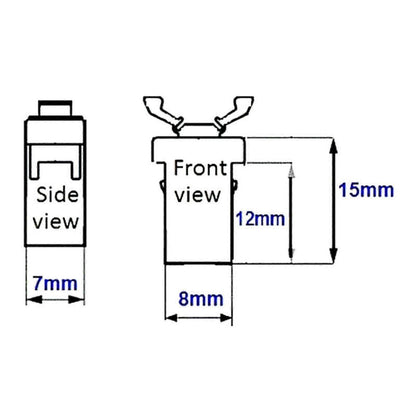 4pcs/set Replacement Car Sunglasses Holder Upper Console Latch for Most Trash Fk