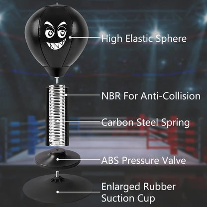 Stress Relief Boxing Ball for Desk with Suction Cup
