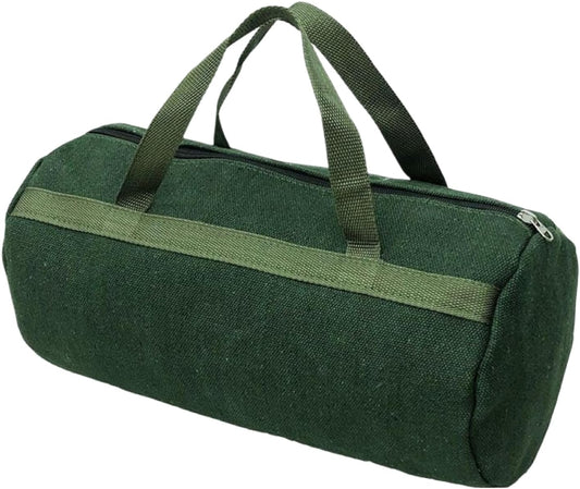 Grill Accessory Storage Bag, 24" Extra Thick Canvas Grill Utensil Storage Bag, Double Zipper Grill Tool Storage Bag, BBQ Tool Storage Bag Carry Bag for Camping Hiking Barbecue