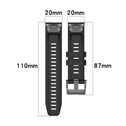 26mm Silicone Strap for Garmin fenix 7X 7 7S 6X 6 Pro 6S 5 5X Plus Smartwatch Bracelet for Garmin Descent mk2i mk3 51mm 12 12 Garmin Fenix 7S