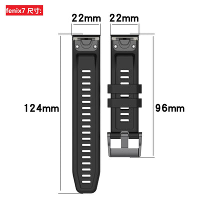 Silicone Strap for Garmin Fenix 7X 7 7S 6X 6 Pro 6S 5 5X Plus Compatible with Descent mk2i mk3 Fenix 13 13 26mm 51mm