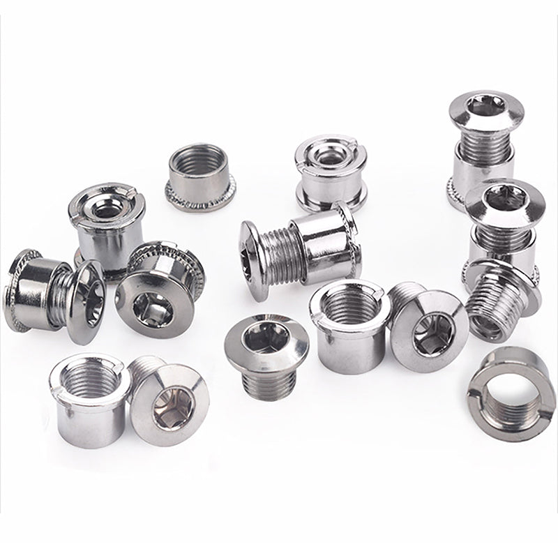 Chainring Bolt Nut for 5-Speed Road Bike Black