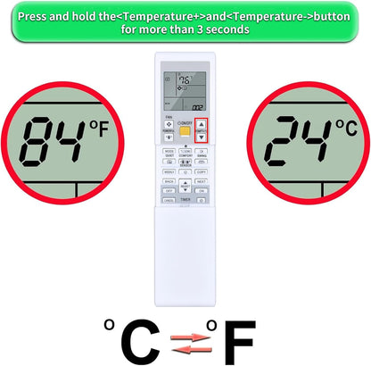 Replacement for AC Air Conditioner Remote Control