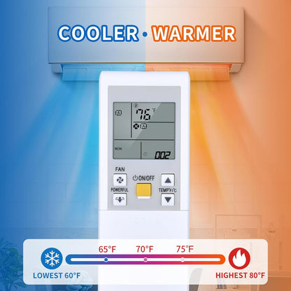 Replacement for AC Air Conditioner Remote Control
