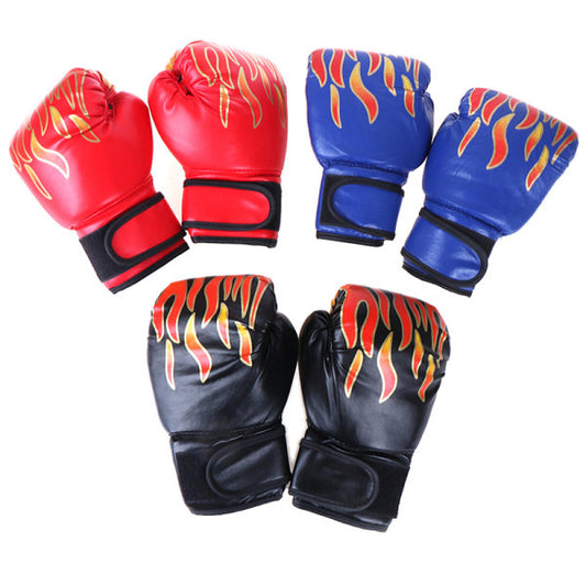 Compatible Boxing Gloves for Children Training Kickboxing Red Blue One Size