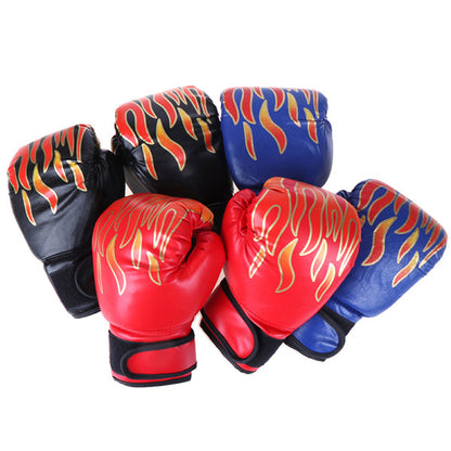Compatible Boxing Gloves for Children Training Kickboxing Red Blue One Size
