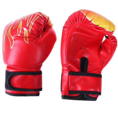 Compatible Boxing Gloves for Children Training Kickboxing Red Blue One Size
