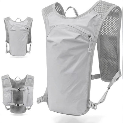 Breathable Cycling Cross-Country Marathon Hydration Bag Backpack - Gray