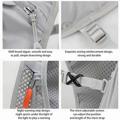 Breathable Cycling Cross-Country Marathon Hydration Bag Backpack - Gray