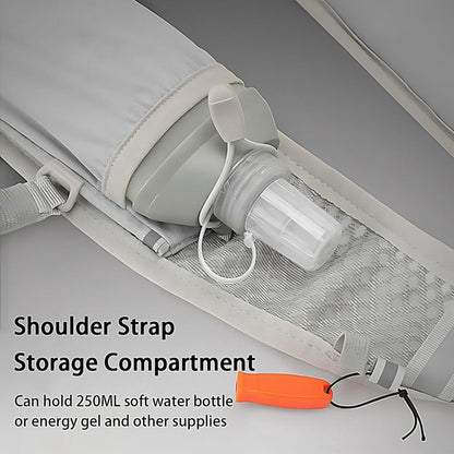 Breathable Cycling Cross-Country Marathon Hydration Bag Backpack - Gray