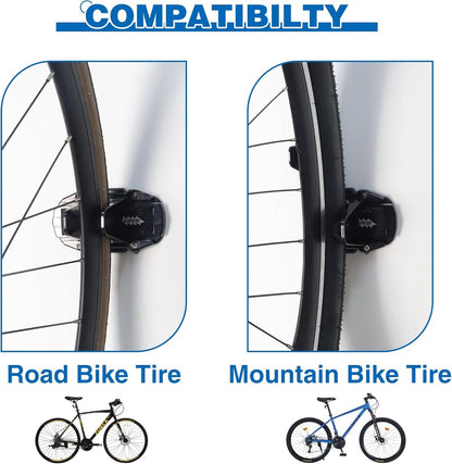 Bicycle Wall Mount - Up to 60 kg Load Capacity - For Tires 27-83 mm