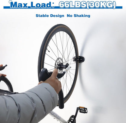 Bicycle Wall Mount - Up to 60 kg Load Capacity - For Tires 27-83 mm