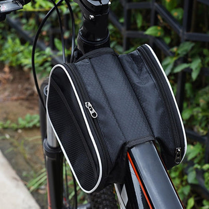 1pc Bike Handlebar Bag Waterproof Bicycle Frame Handlebar Bag