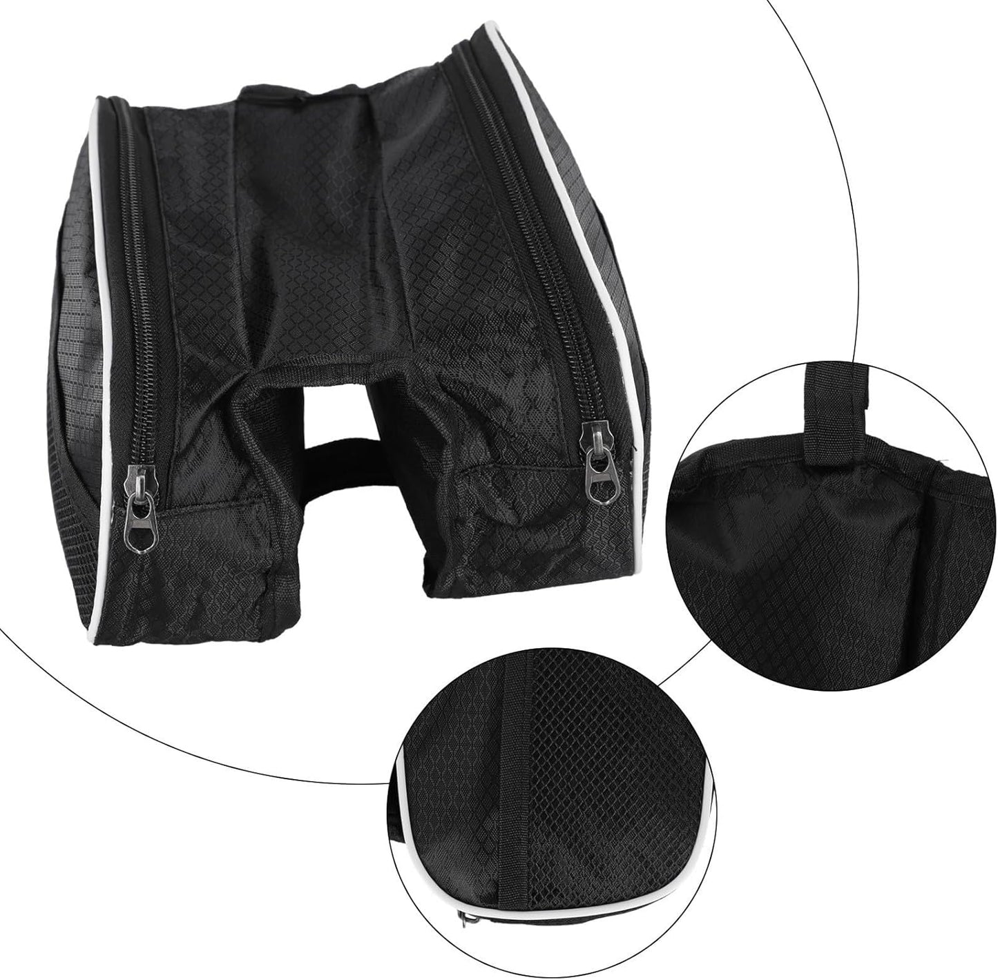 Waterproof bicycle frame handlebar bags  - 2 items