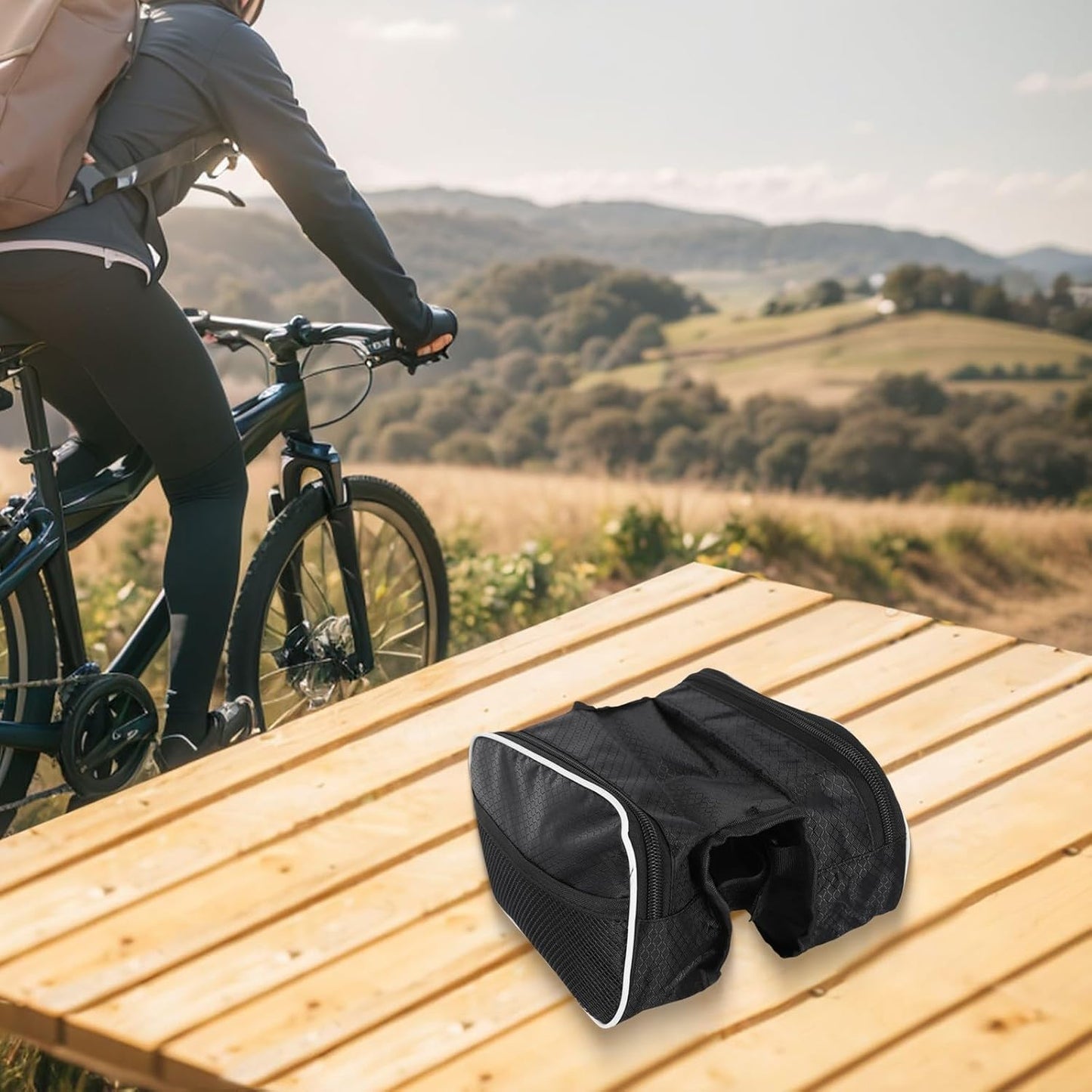 Waterproof bicycle frame handlebar bags  - 2 items
