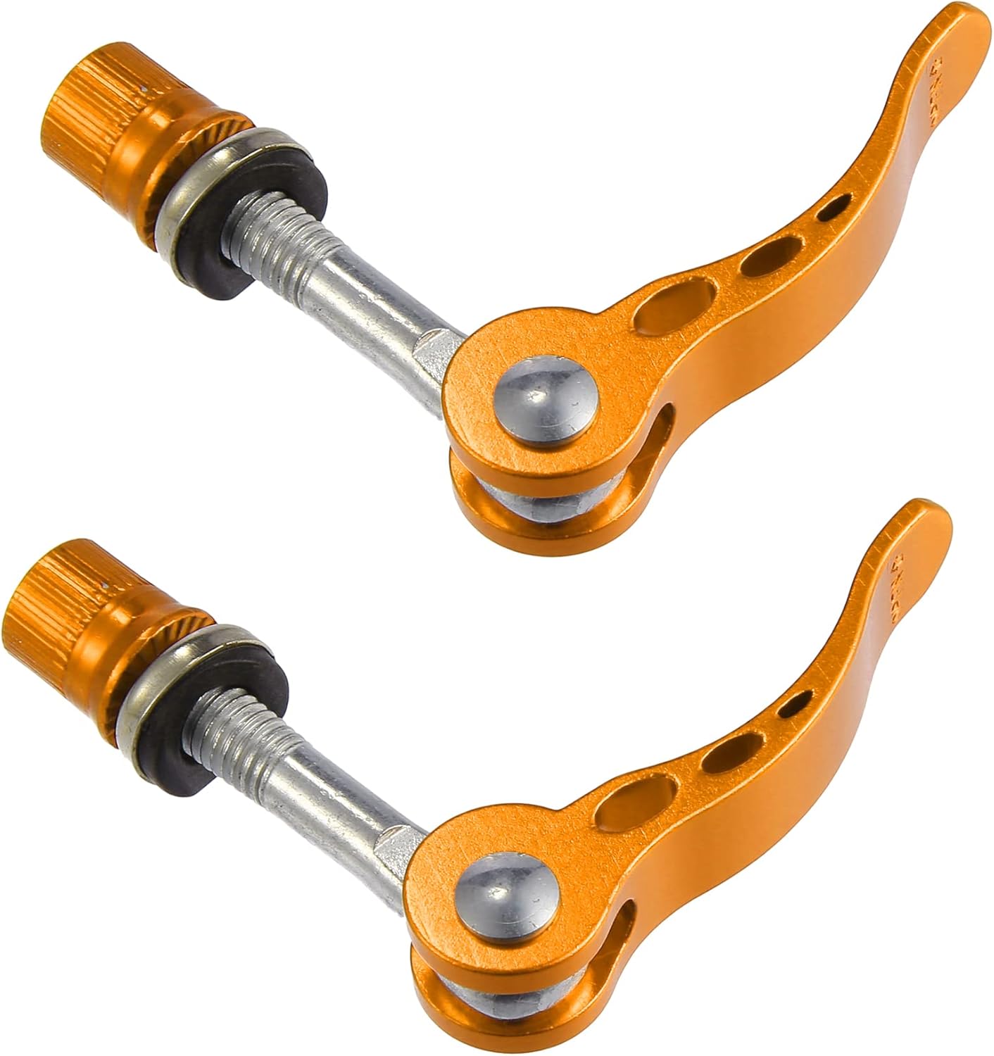 2pcs M6*65mm Bicycle Seat Post Quick Release Pin Seatpost Skewer Bolt Yellow
