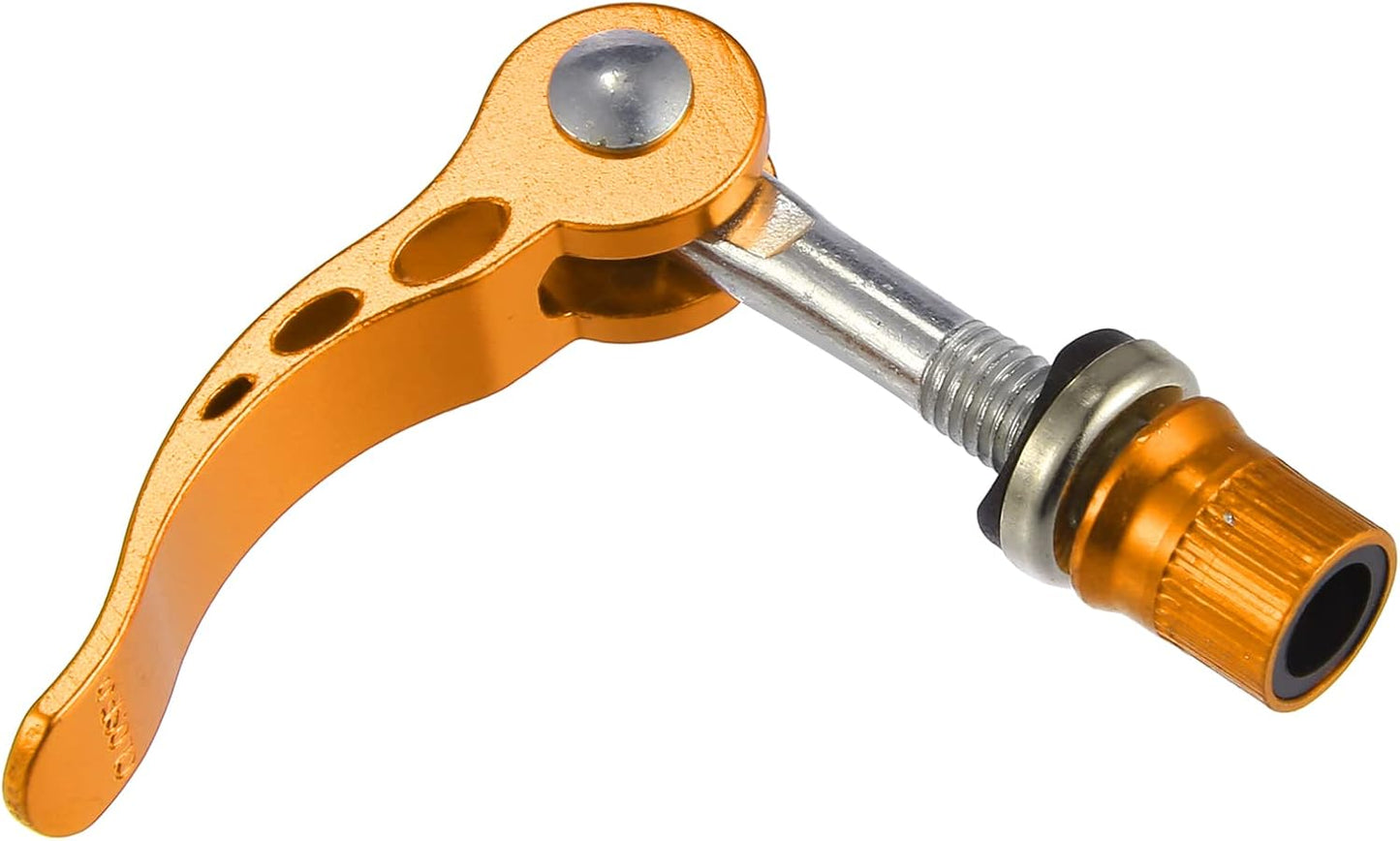 2pcs M6*65mm Bicycle Seat Post Quick Release Pin Seatpost Skewer Bolt Yellow