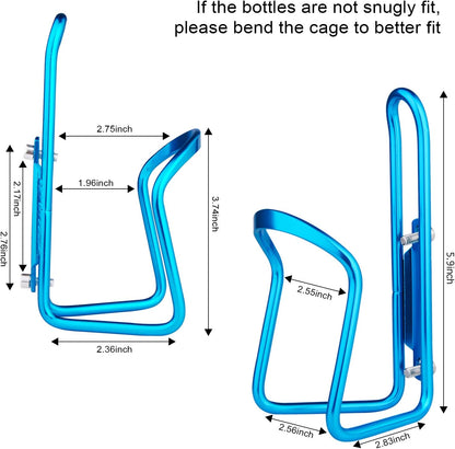 Water Bottle Cage for Outdoor Activities (Blue) - 1-Pack