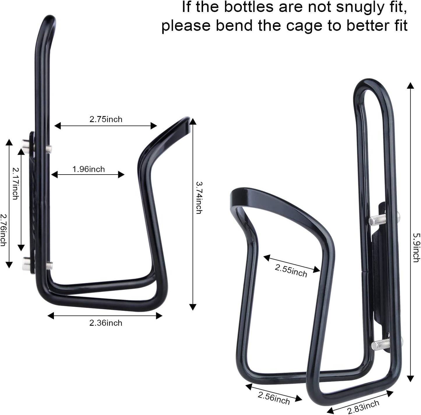 1Pack Lightweight Aluminum Alloy Cycling Bicycle  (Black), Bike Accessories