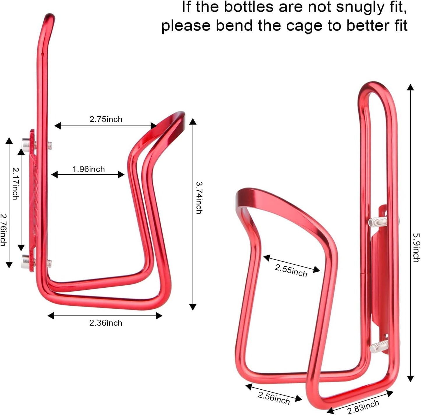 1Pack Lightweight Aluminum Alloy Cycling Bicycle (Red), Bike Accessories
