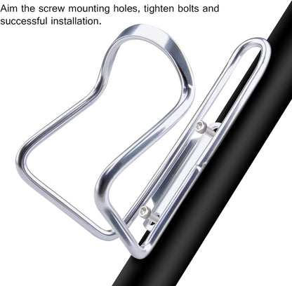 1Pack Lightweight Aluminum Alloy Cycling Bicycle (Silver), Bike Accessories